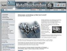 Tablet Screenshot of metallbuchstaben.de
